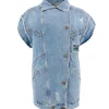 Ball BASerafina Denim Waistcoat Vintage Medium Blue
