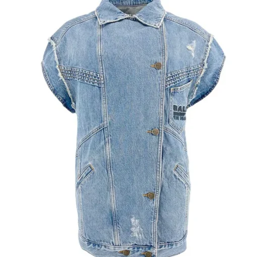 Ball BASerafina Denim Waistcoat Vintage Medium Blue