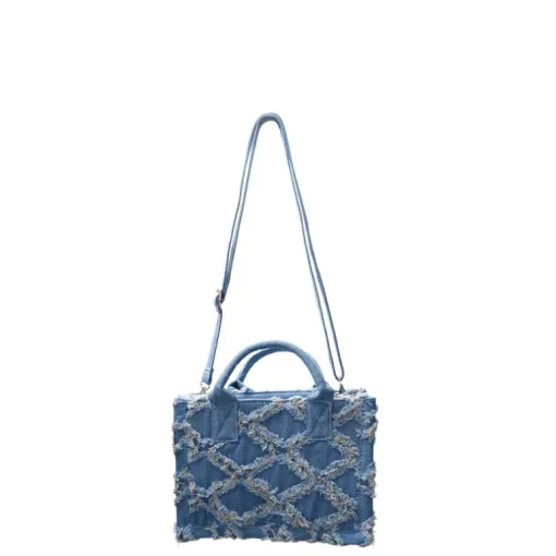 Black Colour BCCoco Denim Shopper Bag Denim Blue