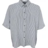 Black Colour BCMelina Linen Wing Shirt Grå