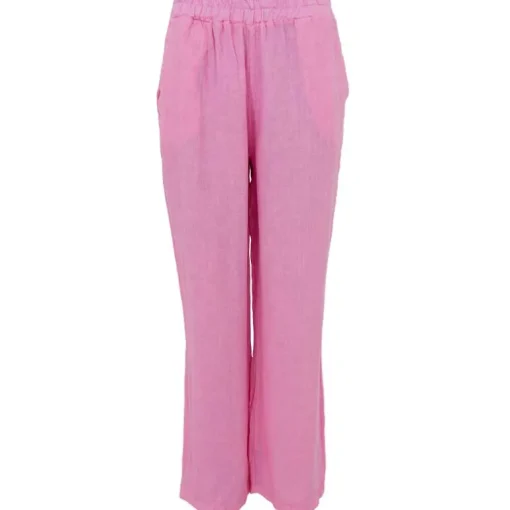 Black Colour BCMelina Wide Linen Pant Pink