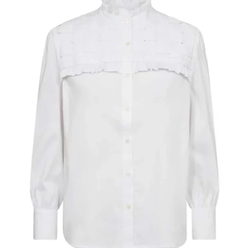 Co Couture CoCC Crisp Braid Shirt White