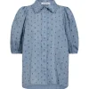 Co Couture DottieCC SS Shirt Dusty Blue