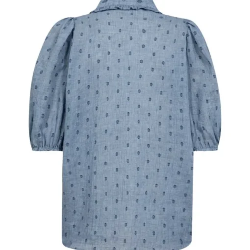 Co Couture DottieCC SS Shirt Dusty Blue
