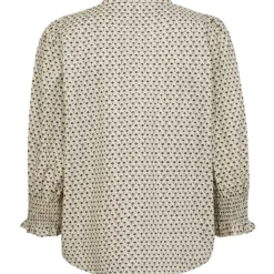 Co Couture ElsyCC Frill SS Blouse Bone