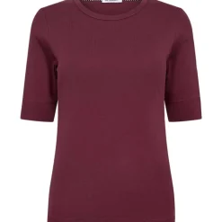 Co Couture GrannyCC SS Tee Burgundy