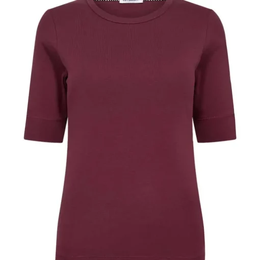 Co Couture GrannyCC SS Tee Burgundy