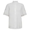 Co Couture KelliseCC Embroidery SS Shirt White
