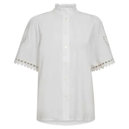 Co Couture KelliseCC Embroidery SS Shirt White