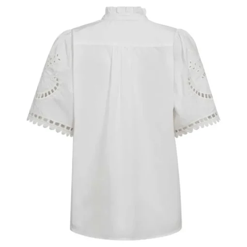 Co Couture KelliseCC Embroidery SS Shirt White