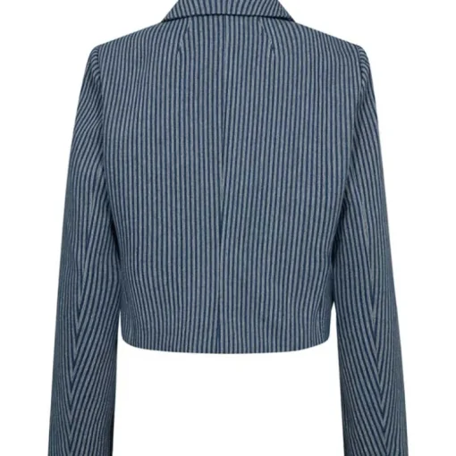 Co Couture NellieCC Stripe Blazer Blue
