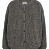 Co Couture NewCC Timmy Teddy Jacket Mid Grey