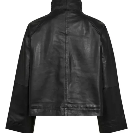 Co Couture PhoebeCC Leather Box Jacket Black