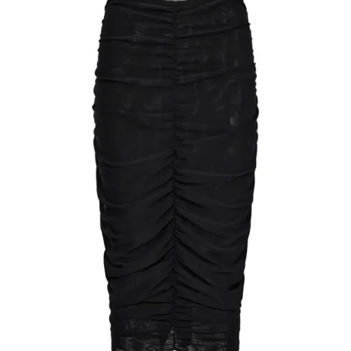 Co Couture ReaganCC Ruched Skirt Black