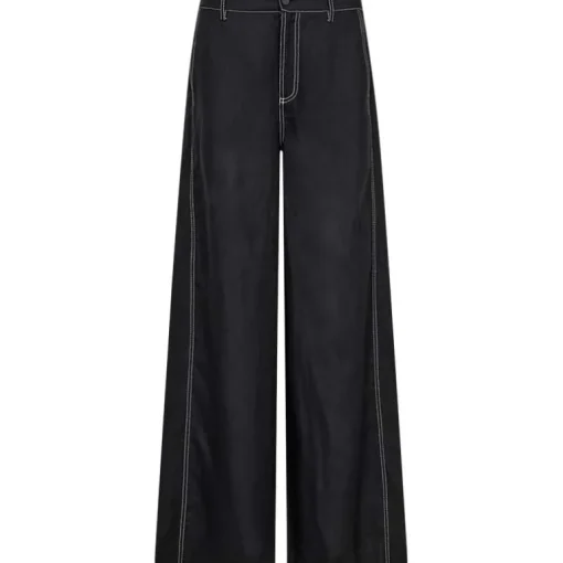Copenhagen Muse CMNatuli Pants With Heavy Stitch Black