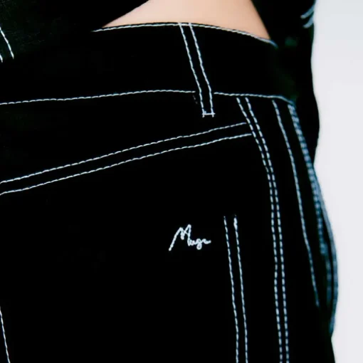Copenhagen Muse CMNatuli Pants With Heavy Stitch Black
