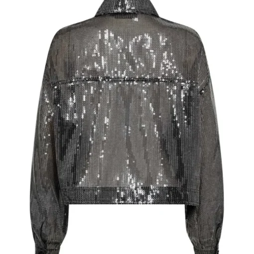 Copenhagen Muse CMTrucker Jacket Sequince Jacket Silver