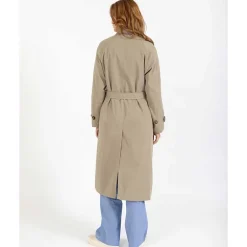 Coster Copenhagen Alicia Long Trenchcoat Sand Olive
