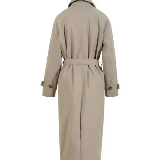 Coster Copenhagen Alicia Long Trenchcoat Sand Olive