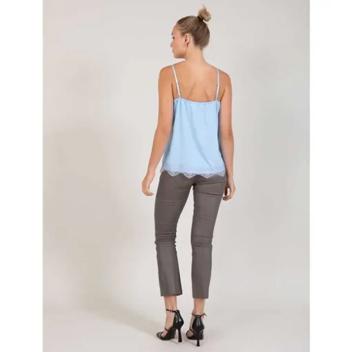 Coster Copenhagen CCH1004 Lace Top 574 Lyseblå