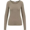 Coster Copenhagen CCH2202 Lana Wool Long Sleeve Hazel Melange
