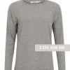 Coster Copenhagen CCH1106 Long Sleeve T-Shirt 129 Light Grey Melange