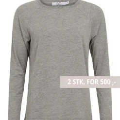 Coster Copenhagen CCH1106 Long Sleeve T-Shirt 129 Light Grey Melange