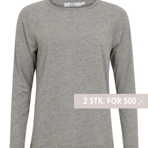 Coster Copenhagen CCH1106 Long Sleeve T-Shirt 129 Light Grey Melange