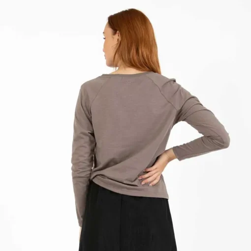 Coster Copenhagen CCH1106 Long Sleeve T-Shirt 383 Dark Mud