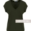 COSTER COPENHAGEN CCH1101 V-NECK T-SHIRT 486 MØRKEGRØN