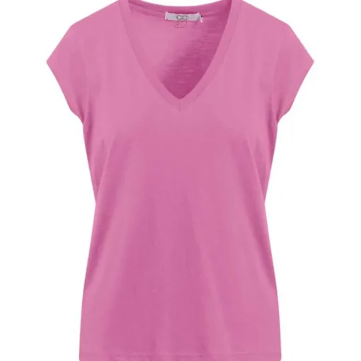 COSTER COPENHAGEN CCH1101 V-NECK T-SHIRT 644 LYSERØD