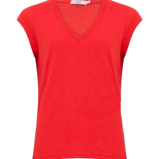 COSTER COPENHAGEN CCH1101 V-NECK T-SHIRT RØD