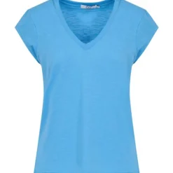 Coster Copenhagen CCH1101 V-Neck T-Shirt 539 Storm Blue