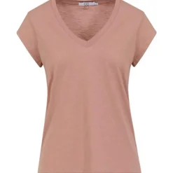 Coster Copenhagen CCH1101 V-Neck T-Shirt 222 Washed Rose