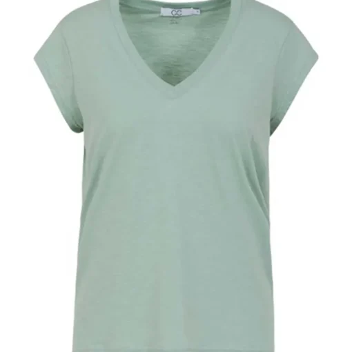 Coster Copenhagen CCH1101 V-Neck T-Shirt 462 Minty Green