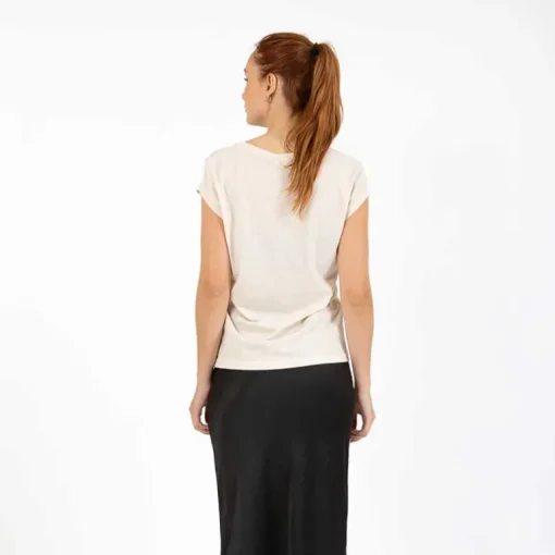 Coster Copenhagen CCH1101 V-Neck T-Shirt 241 Creme