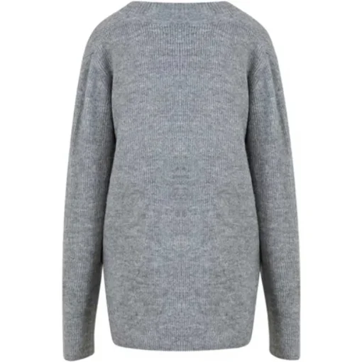 Coster Copenhagen Emma V-Neck Cardigan Dark Grey Melange