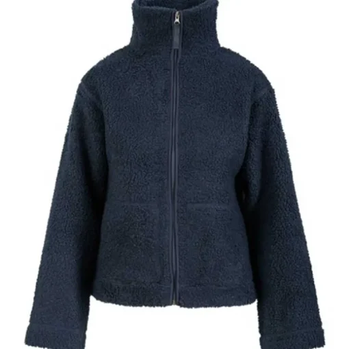 Coster Copenhagen Jamie Fleece Zip Sweater Navy