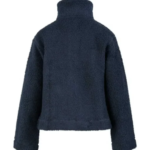 Coster Copenhagen Jamie Fleece Zip Sweater Navy