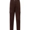 DEPECHE 50974 ANGELADEP CARGO SUEDE PANTS BRUN