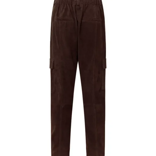 DEPECHE 50974 ANGELADEP CARGO SUEDE PANTS BRUN