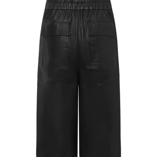 Depeche AnettDEP HW Bermuda Shorts Wide Leg Black Nero