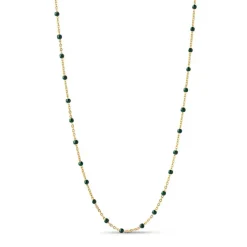 ENAMEL LOLA NECKLACE ARMY & GULD