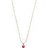 Enamel N127G Amore Necklace Guld