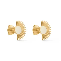 ENAMEL OFF WHITE SOLEIL STUD GULD