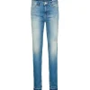 GARCIA 244-4997 CELIA SUPERSLIM FIT VINTAGE USED BLÅ