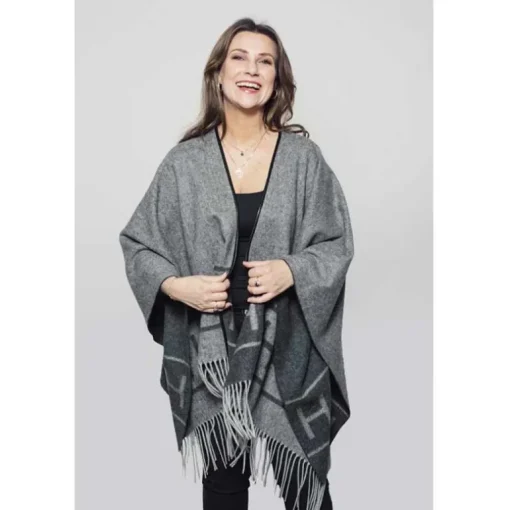 HÉST HS1074 SHAWL GRÅ