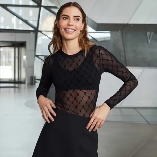 HYPE THE DETAIL 300 MESH BLOUSE SORT