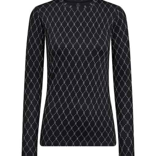 Hype The Detail 200-14-46 Printed Blouse Black