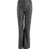 J By J 9252 Coated Wide Pants Gold/Black